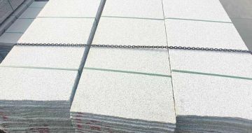 揭阳芝麻白毛板，石材毛板