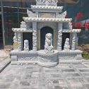 揭阳芝麻白中国黑石材套墓 花岗岩墓碑