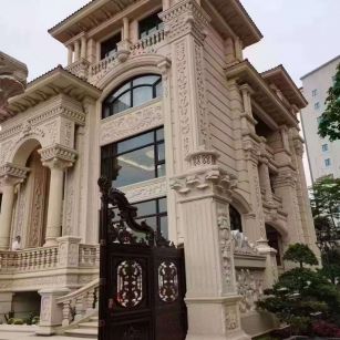 揭阳黄金麻别墅外墙异形定制