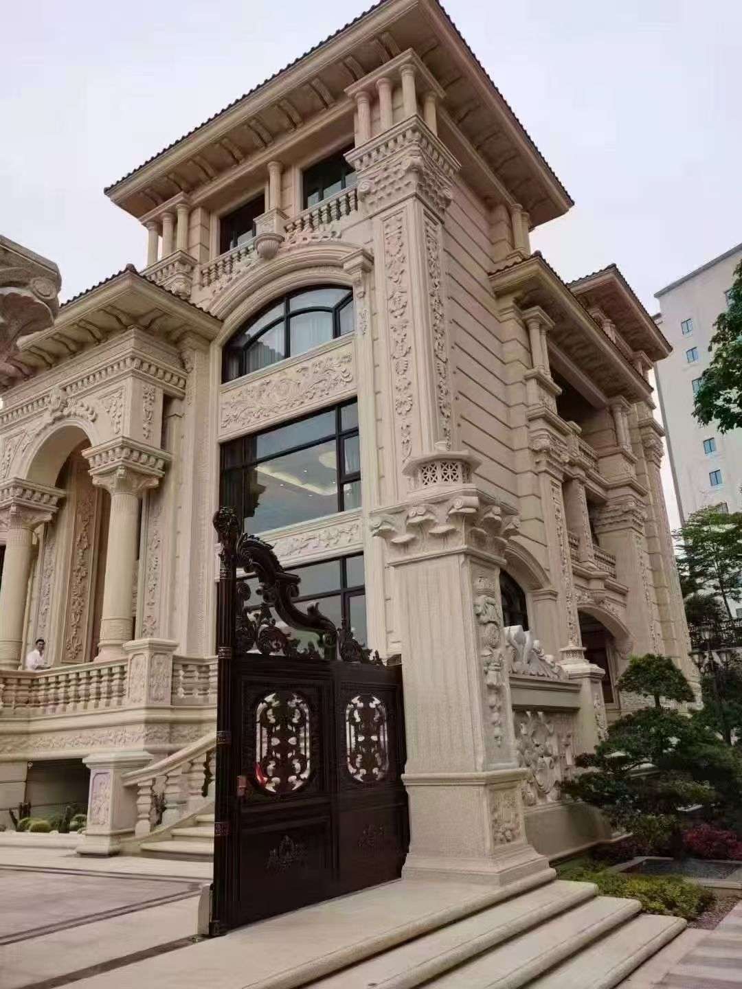 揭阳黄金麻别墅外墙异形定制